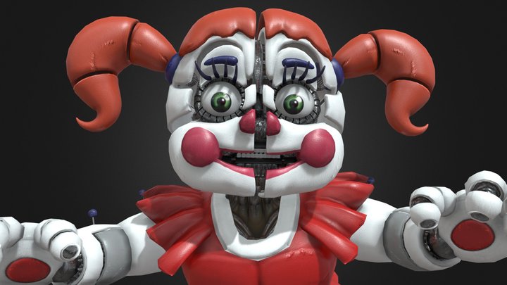 FNaF HW Circus Baby Remesh & ReTexture – Modèle 3D gratuit STL