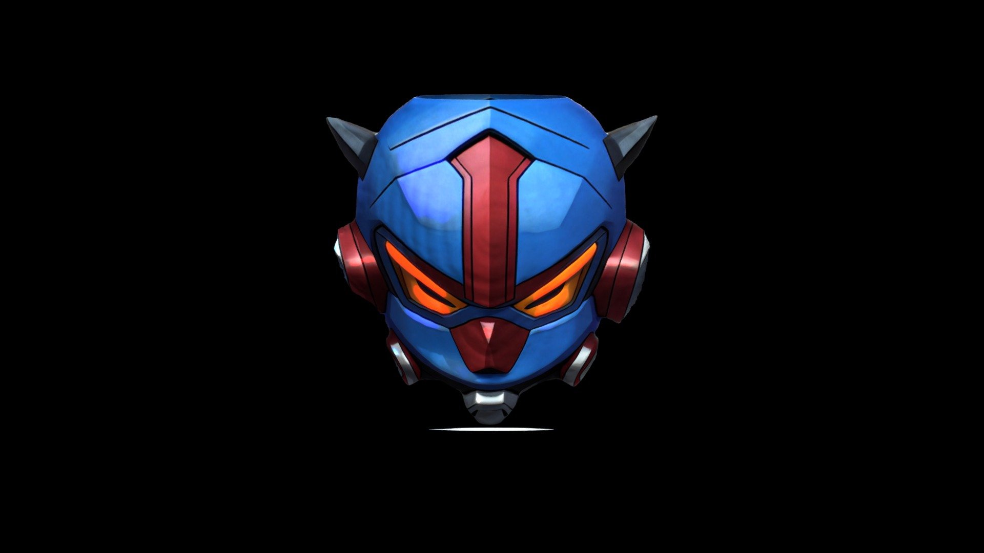 Helmet Mask Robot Cartoon 1308 - Download Free 3D model by klrxyz ...