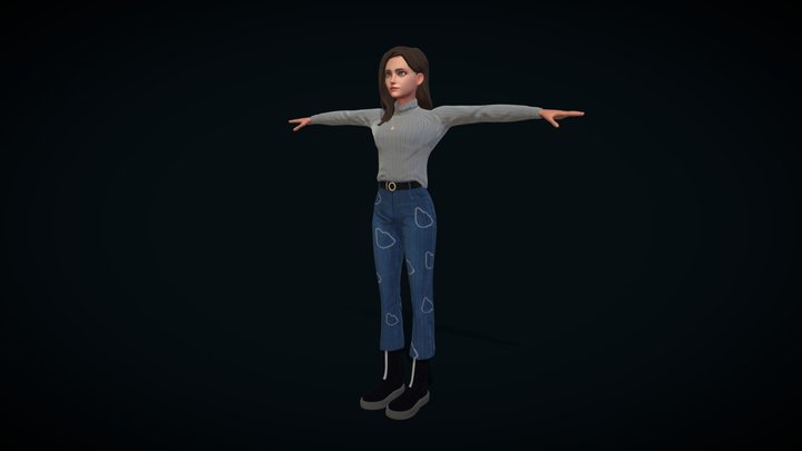T-pose 3D models - Sketchfab