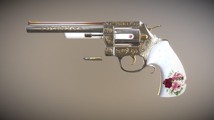 Thé à la Rose - Revolver 3D Model
