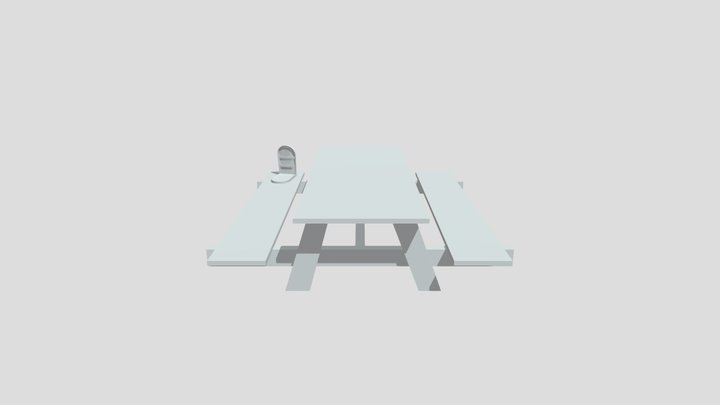 Picnic Table WIP 3D Model