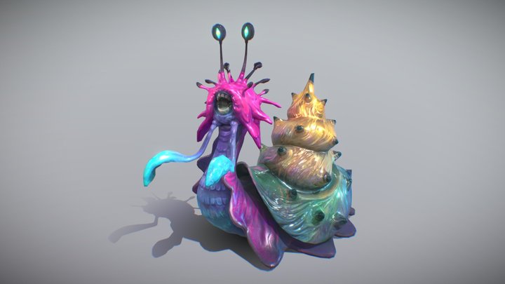Snail, stylized creature 3D Model