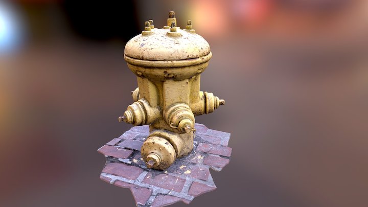 Yellow Hydrant - The Corey 3D Model