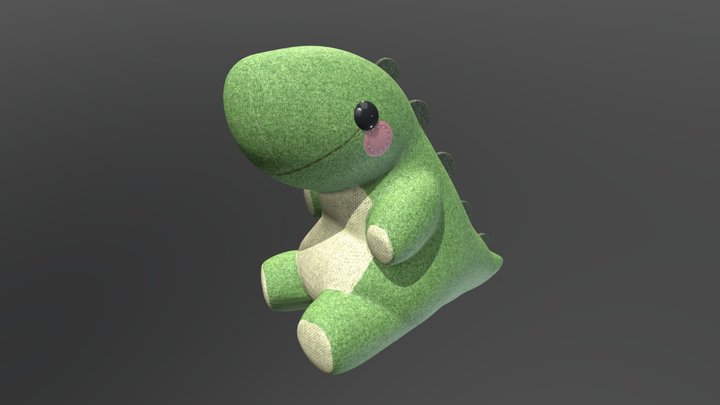 Dino plushie 3D Model