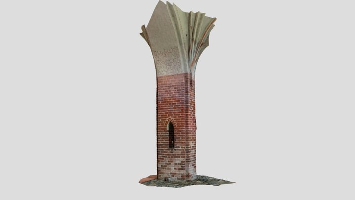 A pillar from old Church in Sipoo, Finland 3D Model