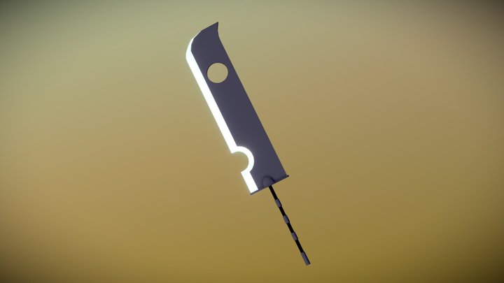 Kubikiribocho (Zabuza's sword) 3D Model