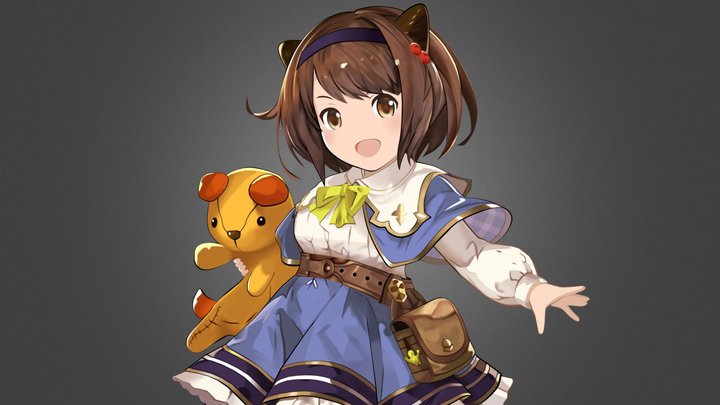 Yoolie - ( Anime 3D Model ) Grea from Shingeki no Bahamut