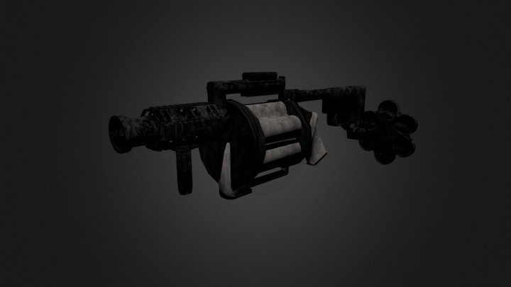 M32-Grenade laucher 3D Model