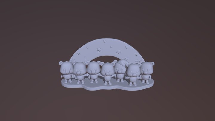 Ursinhos Carinhosos 3D Model