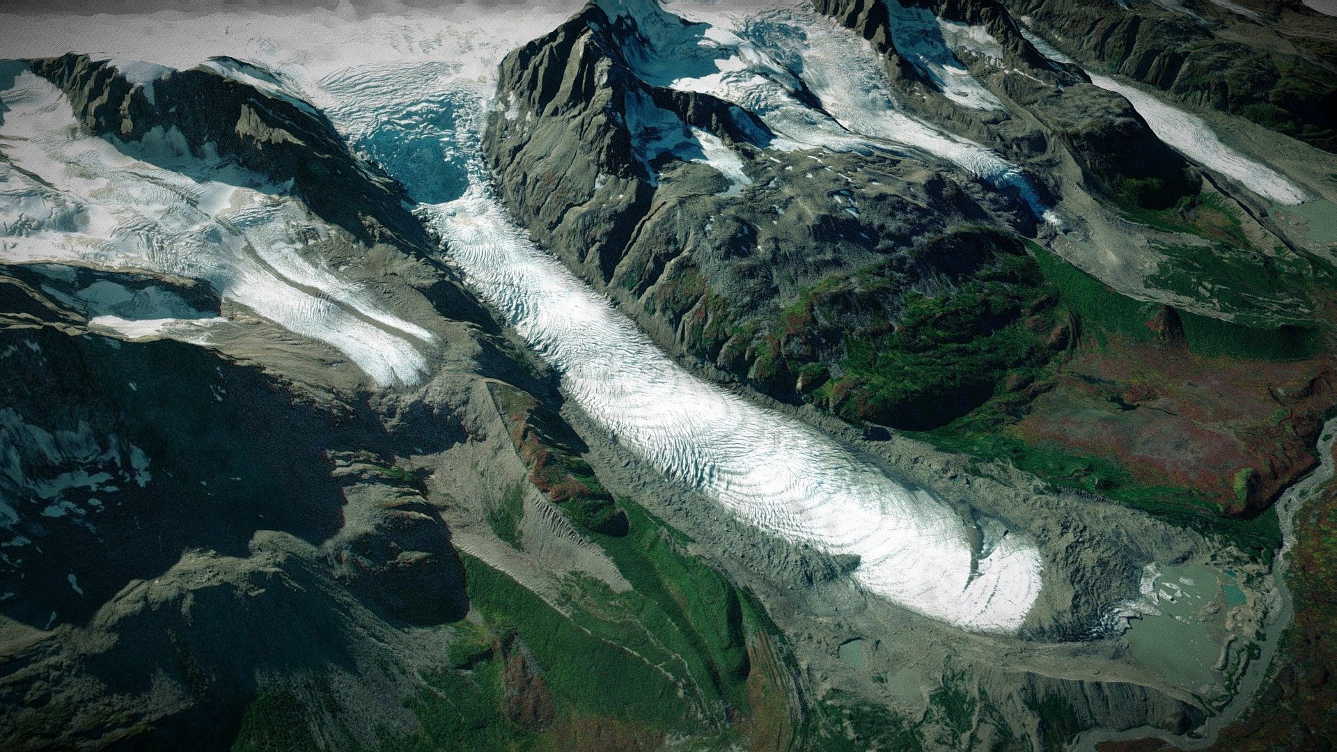 Thompson Ridge, Chugach Mtns, Alaska (x2) Download Free 3D model by