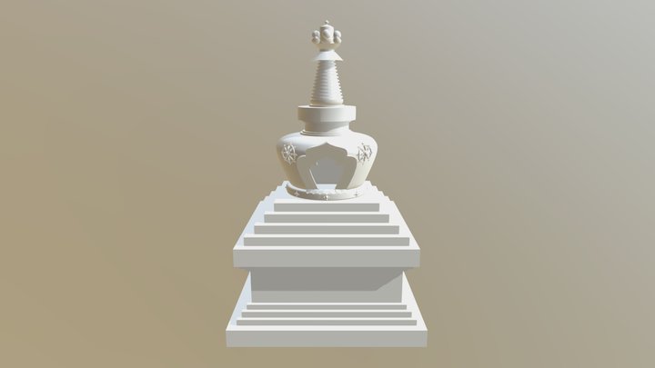 Stupa 02-B 3D Model