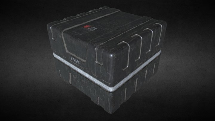 SUBD Scifi Storage Container - Black 3D Model