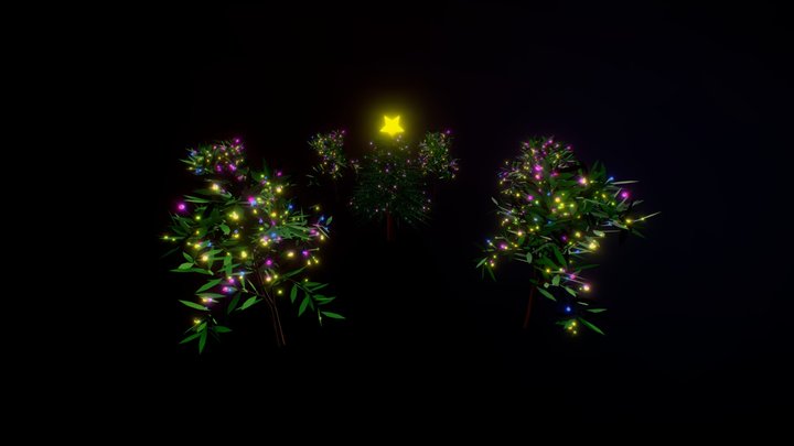 Christmas Trees 3D Model