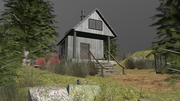 DAE Diorama - Eco House 3D Model