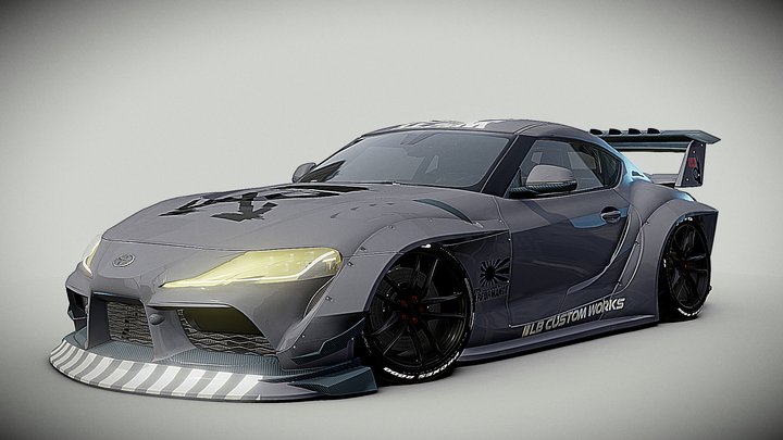 Toyota Supra GR 2020 LB Widebody kit 3D Model