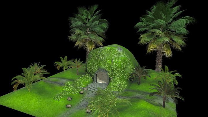 Cave Entrance 3D Model