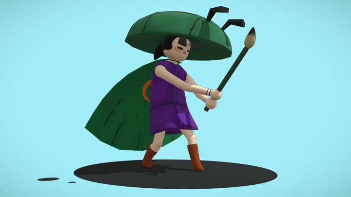 Issun from Okami 3D Model