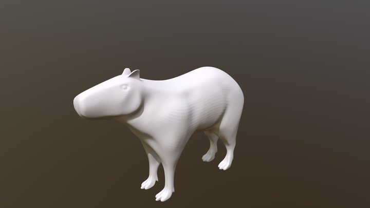 Rigged Capibara 3D Model