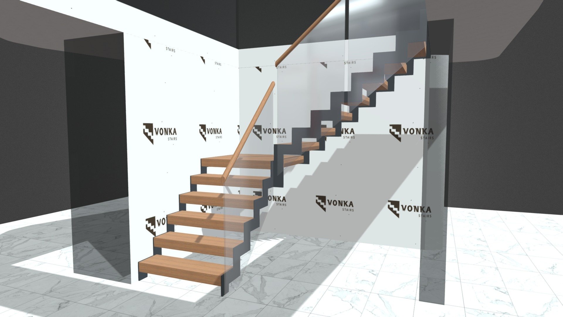 Matthew - V2 - Steel Zig-Zag Stairs