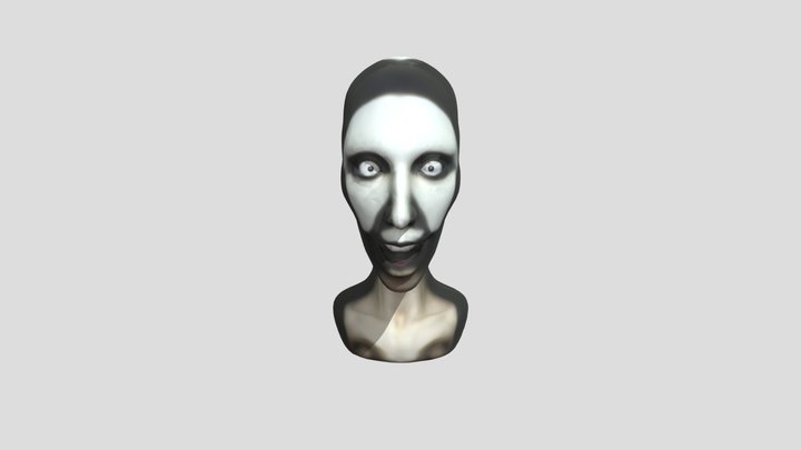 Screaming Face Fog 3D Model