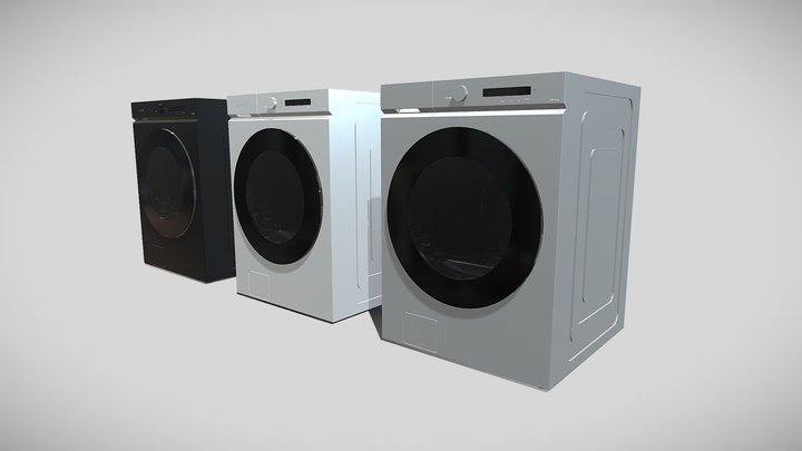 Samsung Bespoke AI Laundry 3D Model