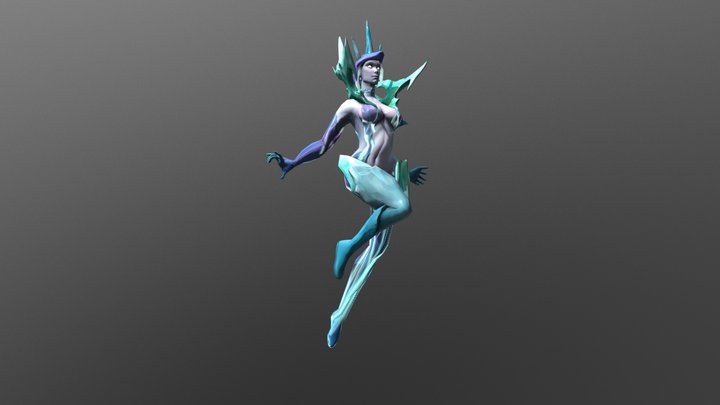 Aurórä Frost Queen 3D Model