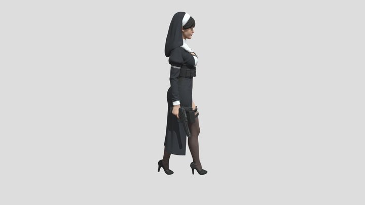 Battle Nun1 3D Model