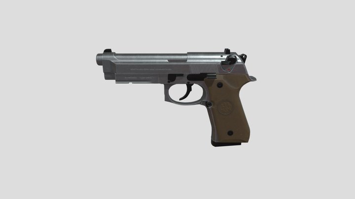 Beretta M9A1 3D Model