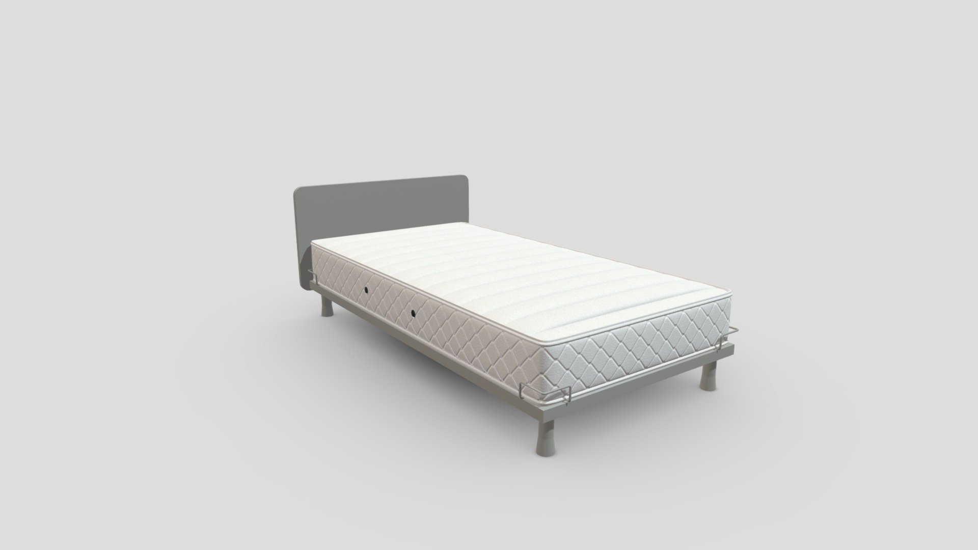 Roymono Super Single Bed Set 1100 Buy Royalty Free 3D model by