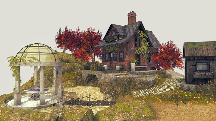 DAE Diorama - Grandma's House 3D Model