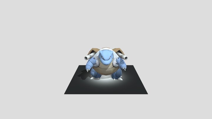 Blastoise Pokemon [Animated] 3D Model