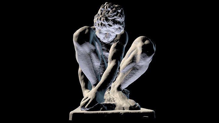 Michelangelo - Crouching Boy(1530-1534) 3D Model