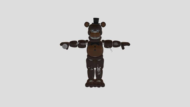 Image To Stl.com_ Withered+ Freddy 3D Model