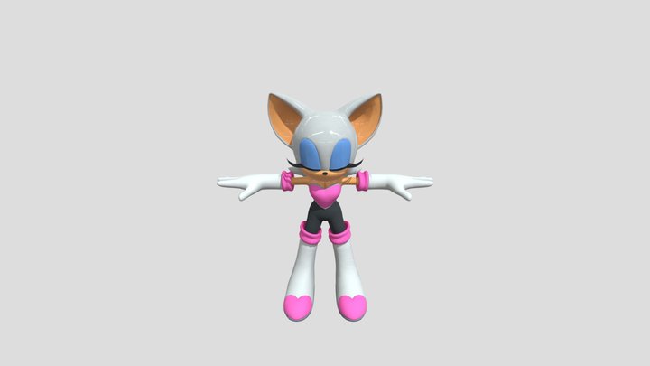 PC Computer - Sonic Forces - Rouge the Bat 3D Model