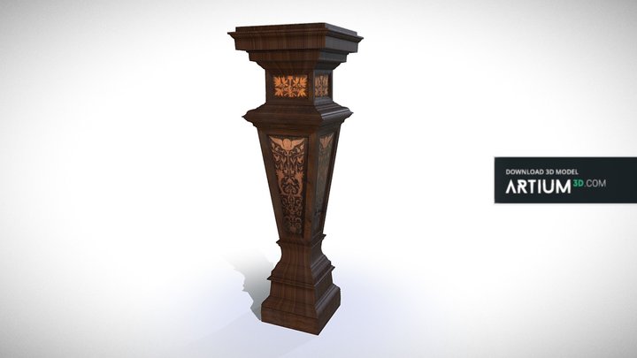 Column – Germany, Karlsruhe 1880 3D Model