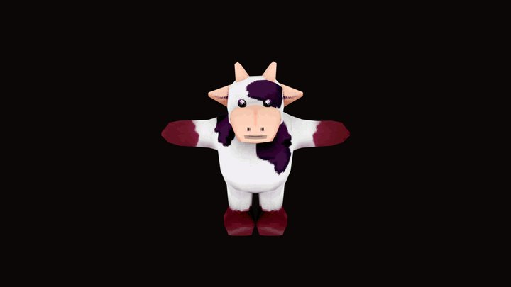 Moomoo Character Model - Low Poly 3D Model