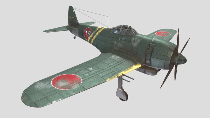 Kawanishi N1K2 3D Model