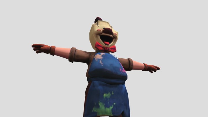 Brown rod skin HB 3D Model