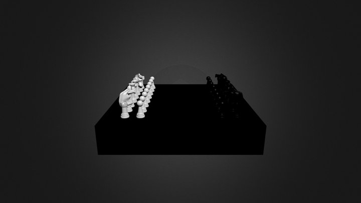 Chessboard/Tabuleiro de Xadrez 3D Model