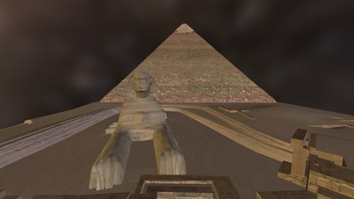 Esfinge Egipto 3D Model