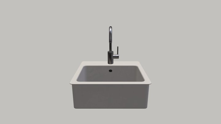 Monomando alto para lavabo ITUA�® 3D Model