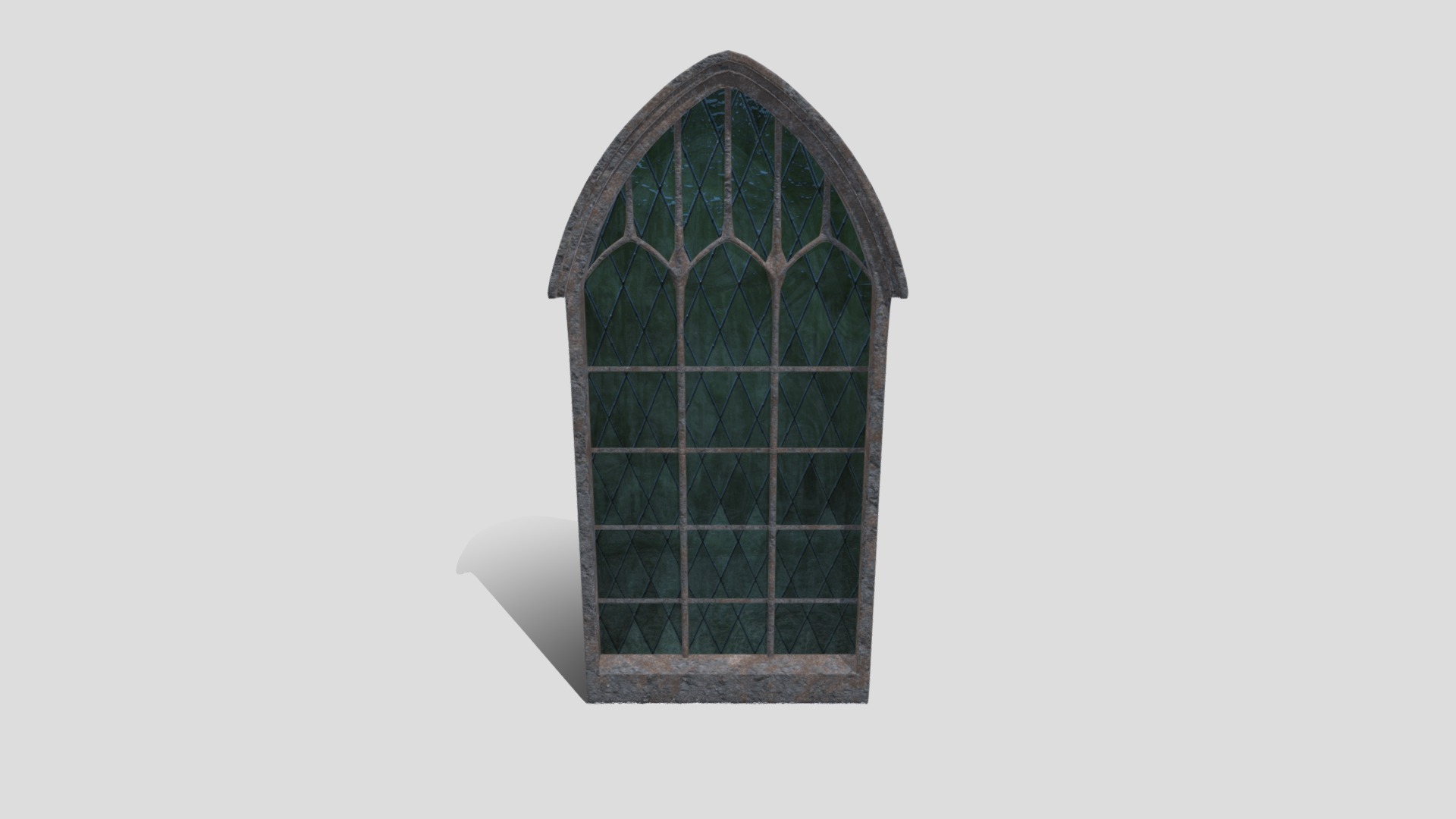 3D model Church Window - This is a 3D model of the Church Window. The 3D model is about a tall tower with a window.
