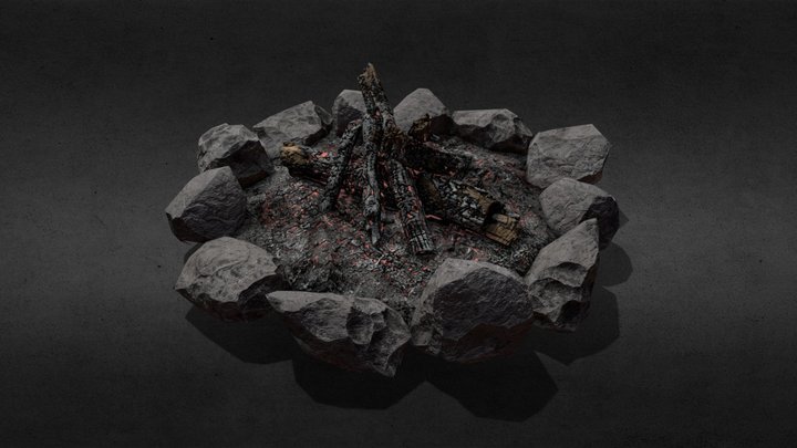 Camp Fire 3D Model