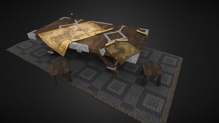 Pirate Cabin 3D Model