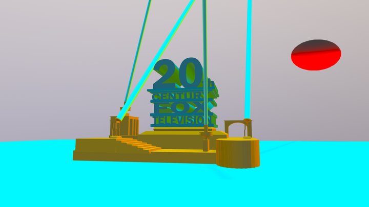 20th Century Fox logo by Maxsica81 (2011) remake 3D Model