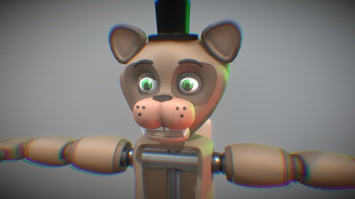 Reprinted Popgoes The Weasel 3D Model