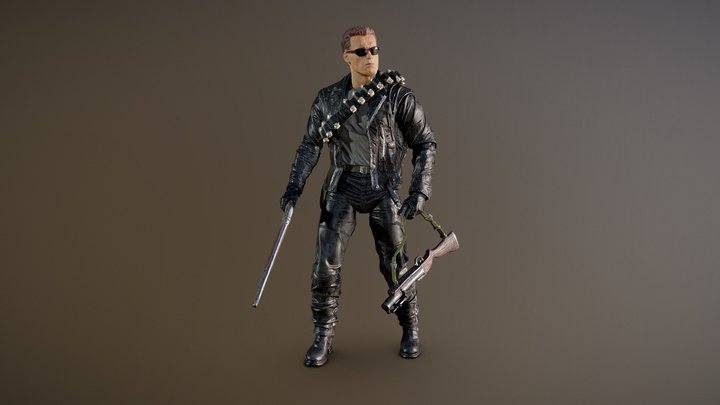 NECA Terminator 2 (Arnold) 3D Model