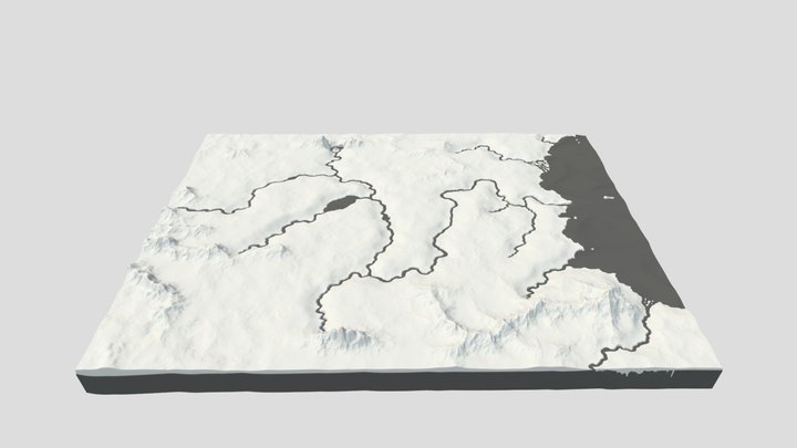 Map of the Narnia by C. S. Lewis 3D Model