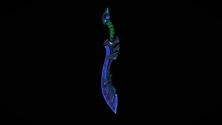 Stylized Moon Weapon 3D Model
