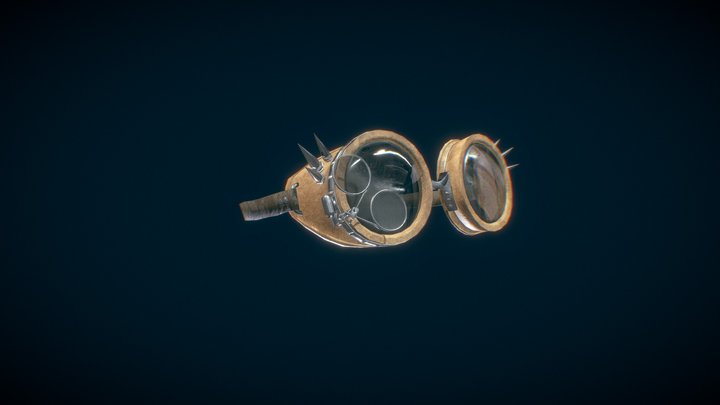 Steampunk Glasses 3D Model